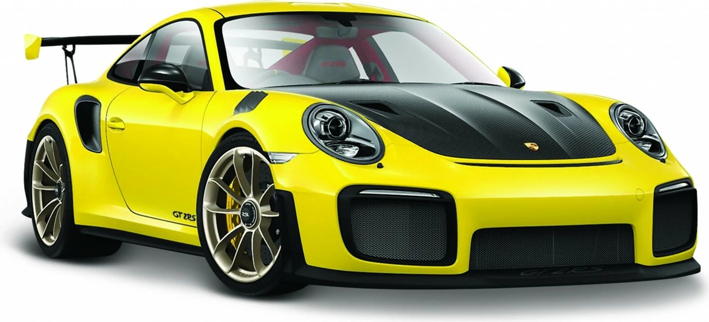 Model metalik makine Maisto Porsche 911 GT2 RS 1:24, e verdhë/zezë