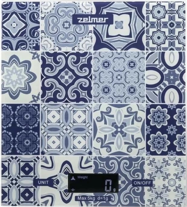 Libra kuzhine elektronike Zelmer ZKS1100C, xham, 5kg, kaltër