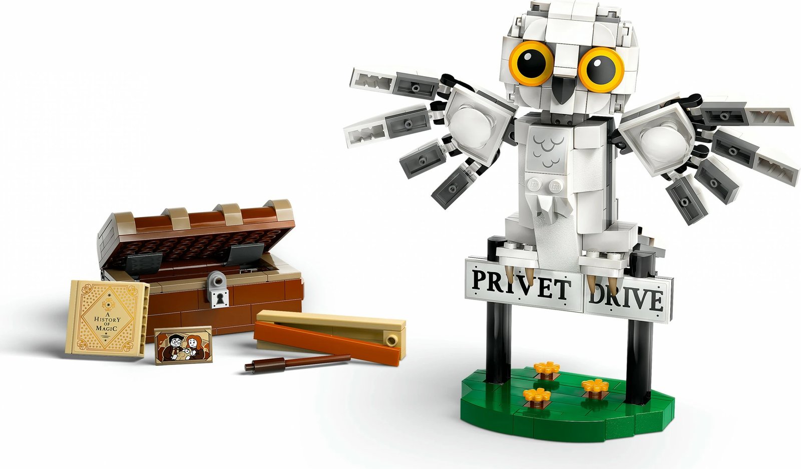 Set ndërtimi LEGO Harry Potter Hedwig 76425, 337 pjesë, multikolor