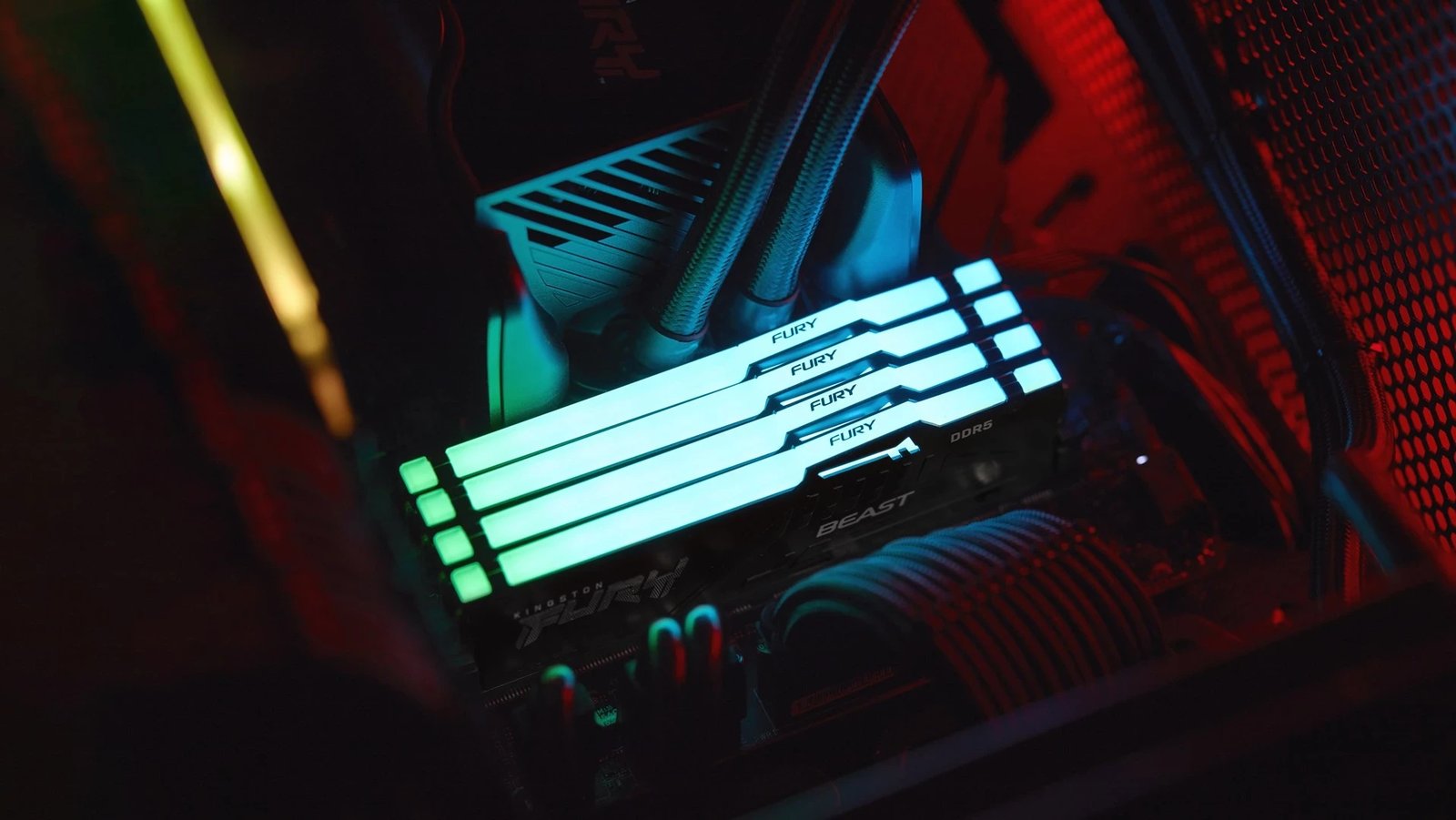 RAM Memorie Kingston Technology FURY RGB CL50, 32GB DDR5 , 5600Mhz RAM Memorie Kingston Technology FURY RGB CL50, 32GB DDR5 , 5600Mhz