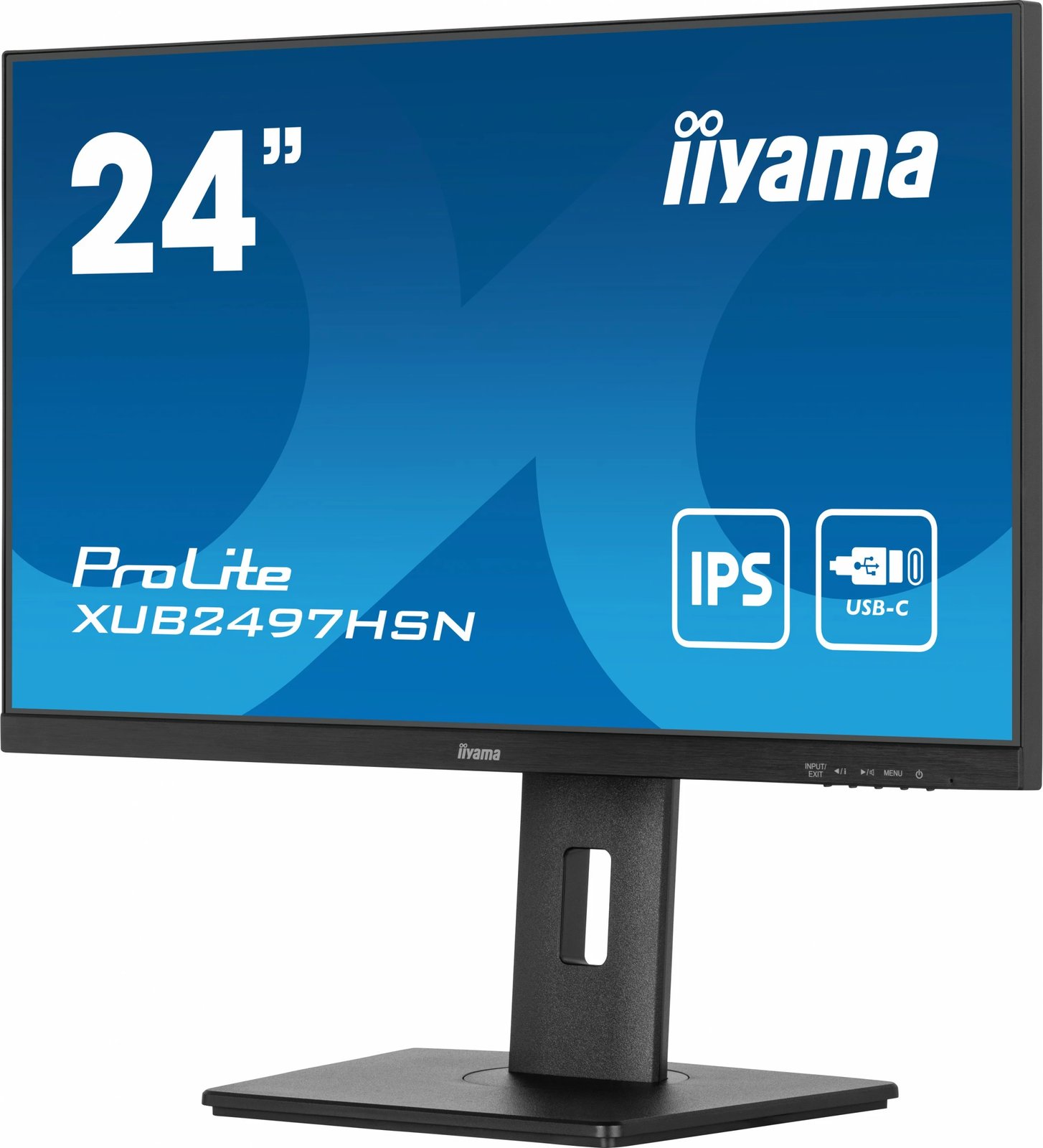 Monitor iiyama ProLite XUB2497HSN-B2, 23.8", FHD, IPS, 1ms, 100Hz, USB-Hub, Speaker, i zi