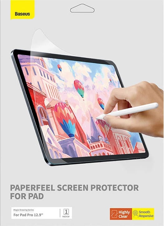 Folie mbrojtëse Baseus Paperfeel për iPad Pro 12.9", e tejdukshme