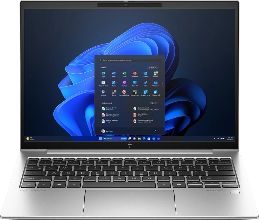 Laptop HP EliteBook 830 G11, 13.3", Intel Core Ultra 7 155U, 16 GB RAM, 512 GB SSD, Silver