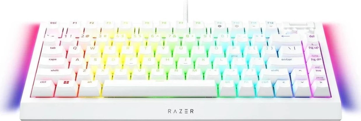 Tastierë Razer BlackWidow V4, 75%US, e bardhë