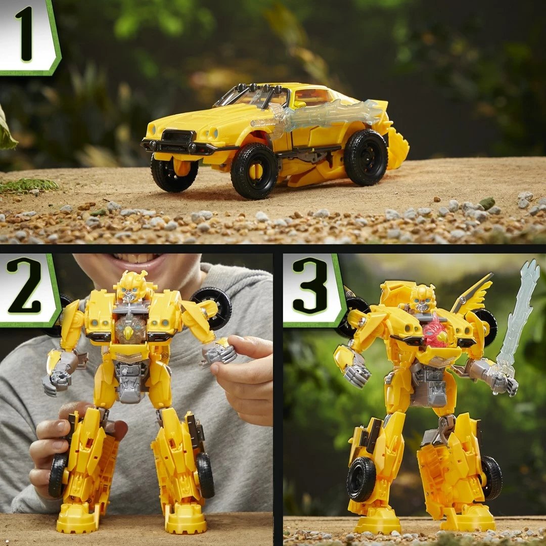 Lodër aksioni Hasbro Transformers Bumblebee, plastikë, elektronike, e verdhë