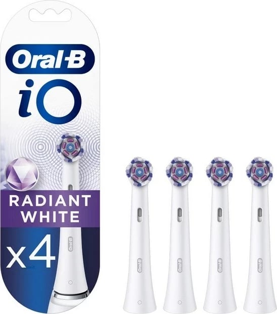 Koka zëvendësuese Braun Oral-B iO Radiant White, 4 copë, Bardhë