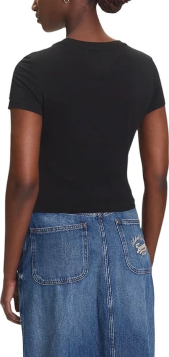 Maicë Tommy Hilfiger Jeans femra e zezë