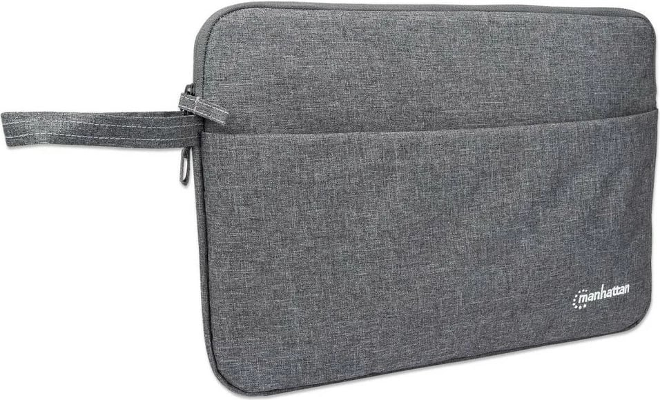 Mbështjellës notebook MANHATTAN Seattle 14.5 inç, poliester, rezistent ndaj ujit, gri