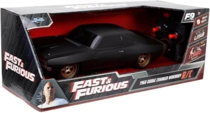 Makina me telekomandë Simba 1968 Dodge Charger, 1:16, RC, Zezë