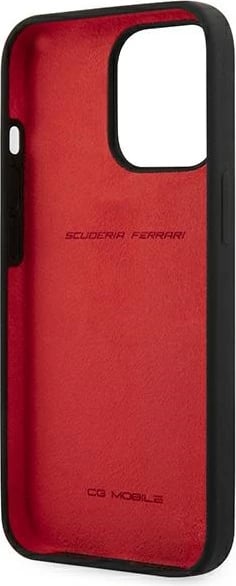 Mbështjellës Ferrari FESSIHCP13XBK për iPhone 13 Pro Max 6.7", silikon, zi