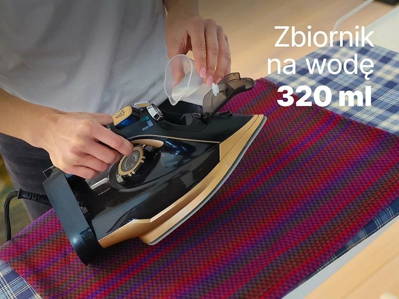 Hekur me avull Lafe VaporMax, 3000W, pllakë qeramike, zi-ari