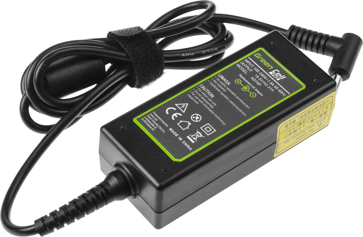Karikuesi për laptop Green Cell PRO për HP, 45W 19.5V