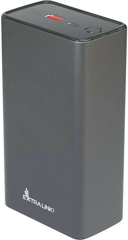Powerbank Extralink EPB-127, 30000 mAh, 65W, USB Type-C, Zi/Gri