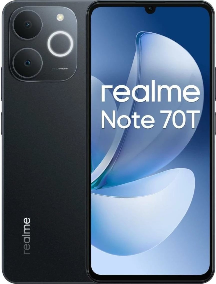 Celular Realme Note 70T 4+128GB 6.74 inç Obsidian Black