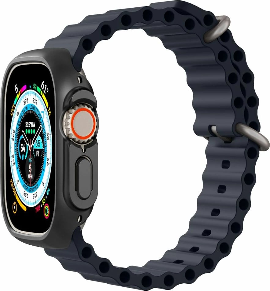 Mbështjellës Spigen Thin Fit për Apple Watch Ultra 49mm, Zi