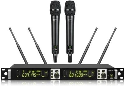 Set mikrofonash pa tela Avtek WM 2H me dy mikrofona dore