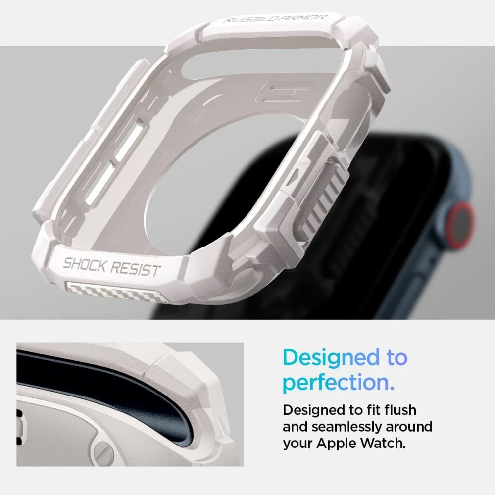 Mbështjellës Spigen Rugged Armor për Apple Watch 10 46mm, Bezhe