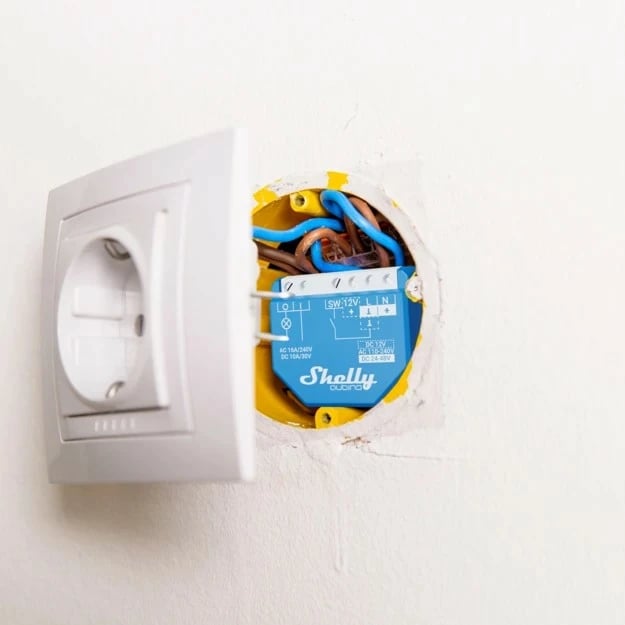 Smart switch Shelly Qubino Wave 1, 25 dBmW, Z-Wave, 868.4 MHz, 40 m, Blue