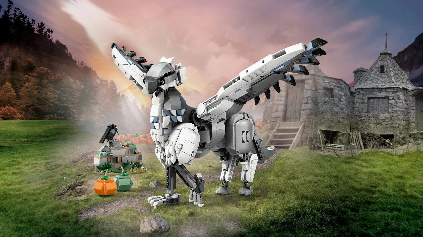 Set LEGO Harry Potter Hardodziob 76427, 723 pjesë, plastikë, për fëmijë dhe adhurues, gri