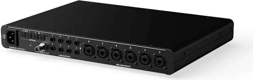 Audio interface Audient EVO16, 8 hyrje XLR/TRS, 24 bit, USB-C, e zezë
