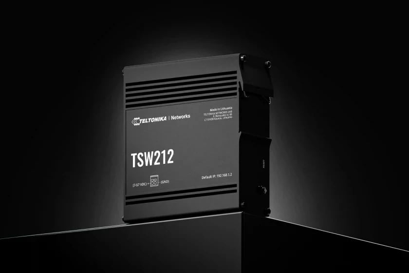 Switch Teltonika TSW212, Managed L2, Gigabit Ethernet, 8 porte, i zi