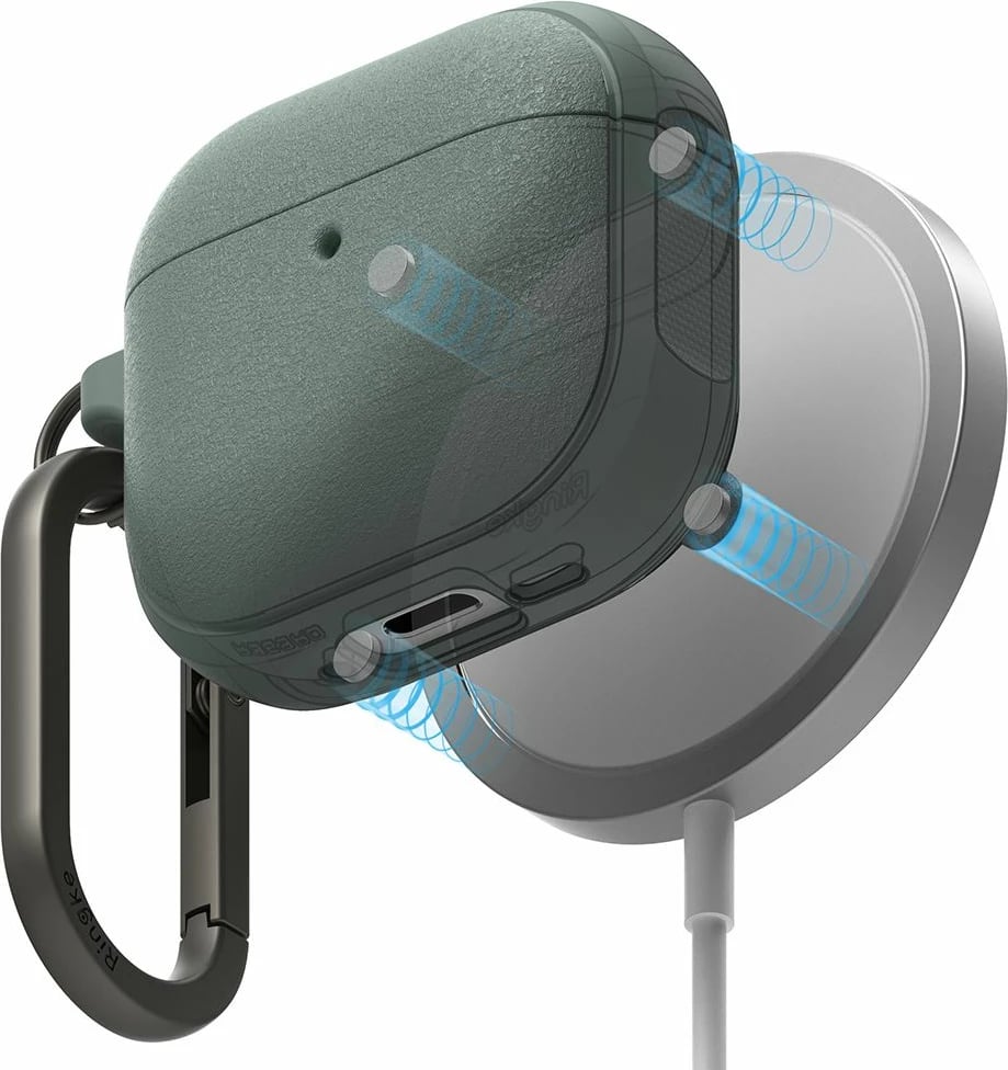 Mbështjellës Ringke Onyx MagSafe për Apple AirPods 4, Gjelbër