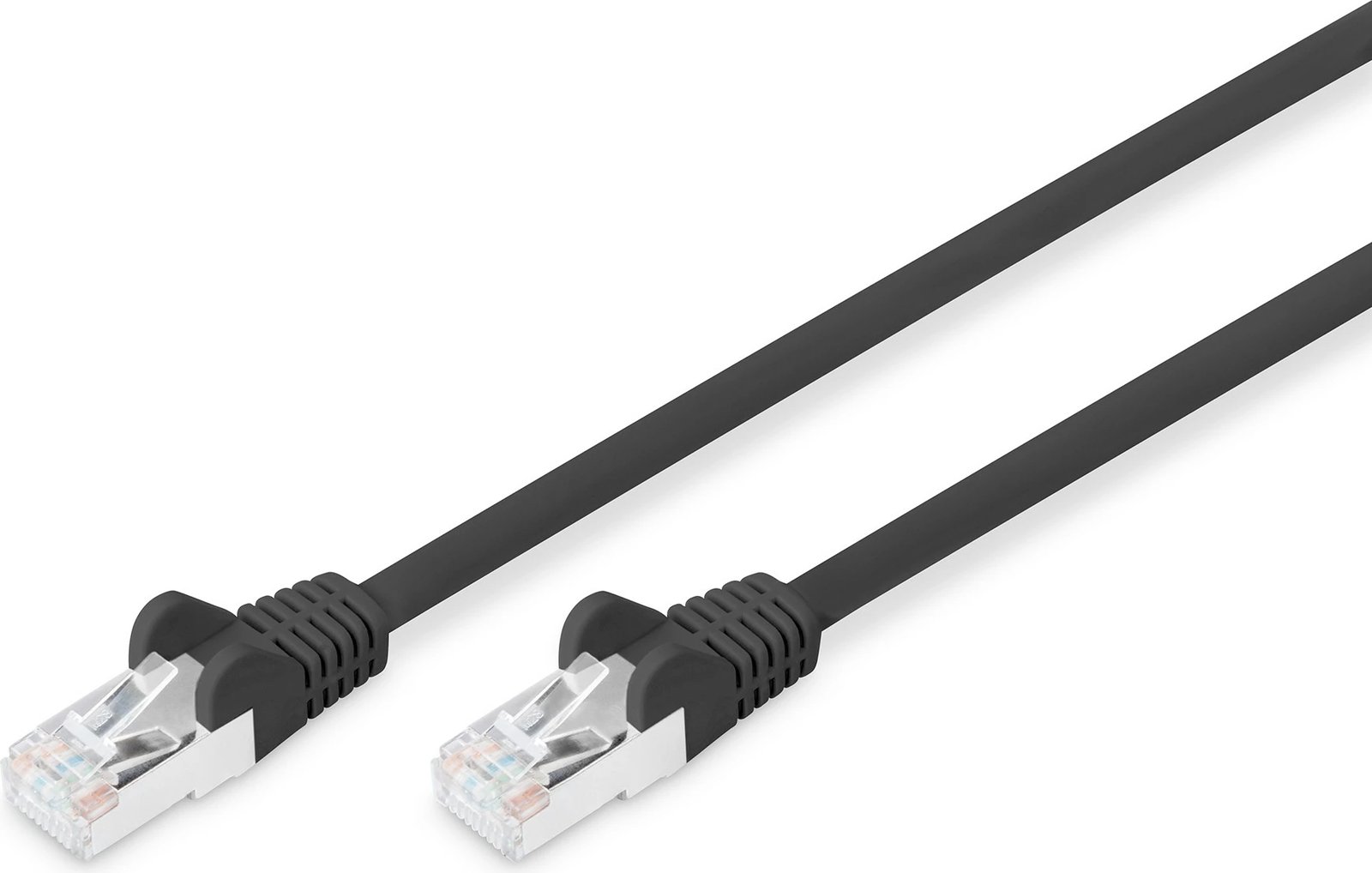 Kabllo rrjeti Cat6 Digitus S/FTP 10m, RJ-45, e zezë
