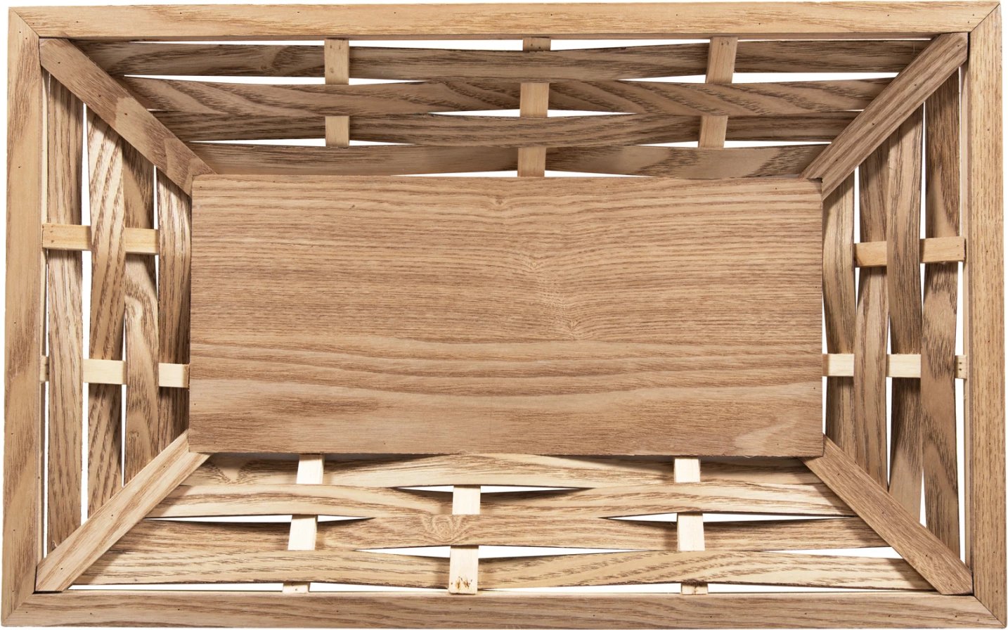 Tabaka shërbimi drejtkëndore, FH4228, dru bredhi dhe MDF, 51x32x5.5H cm