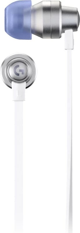 Kufje Logitech G333 me mikrofon, in-ear, me kabllo, 3.5mm, bardhë