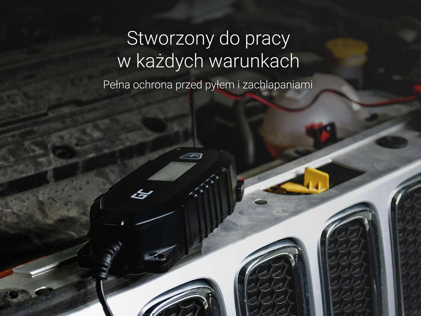 Karikues Green Cell për akumulatorë 6V 12V 4A me funksion diagnostikimi 6/12 V i zi