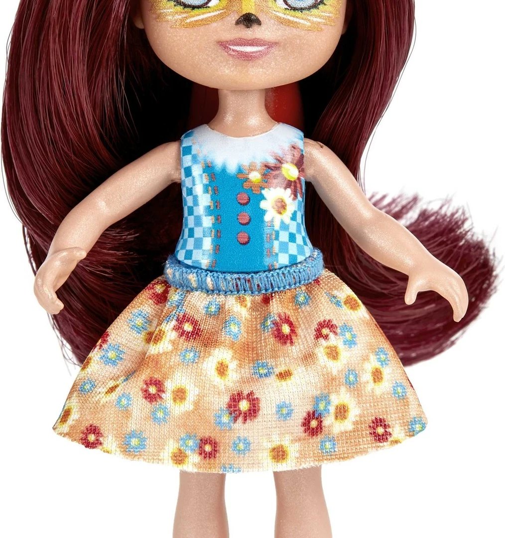 Lodra Enchantimals MATTEL, Felicity Fox & Flick, Feana Fox, Set me 2 kukulla, Shumëngjyrëshe