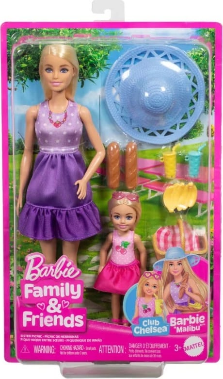 Set kukulla Barbie Mattel JBF43 Family & Friends me aksesorë pikniku