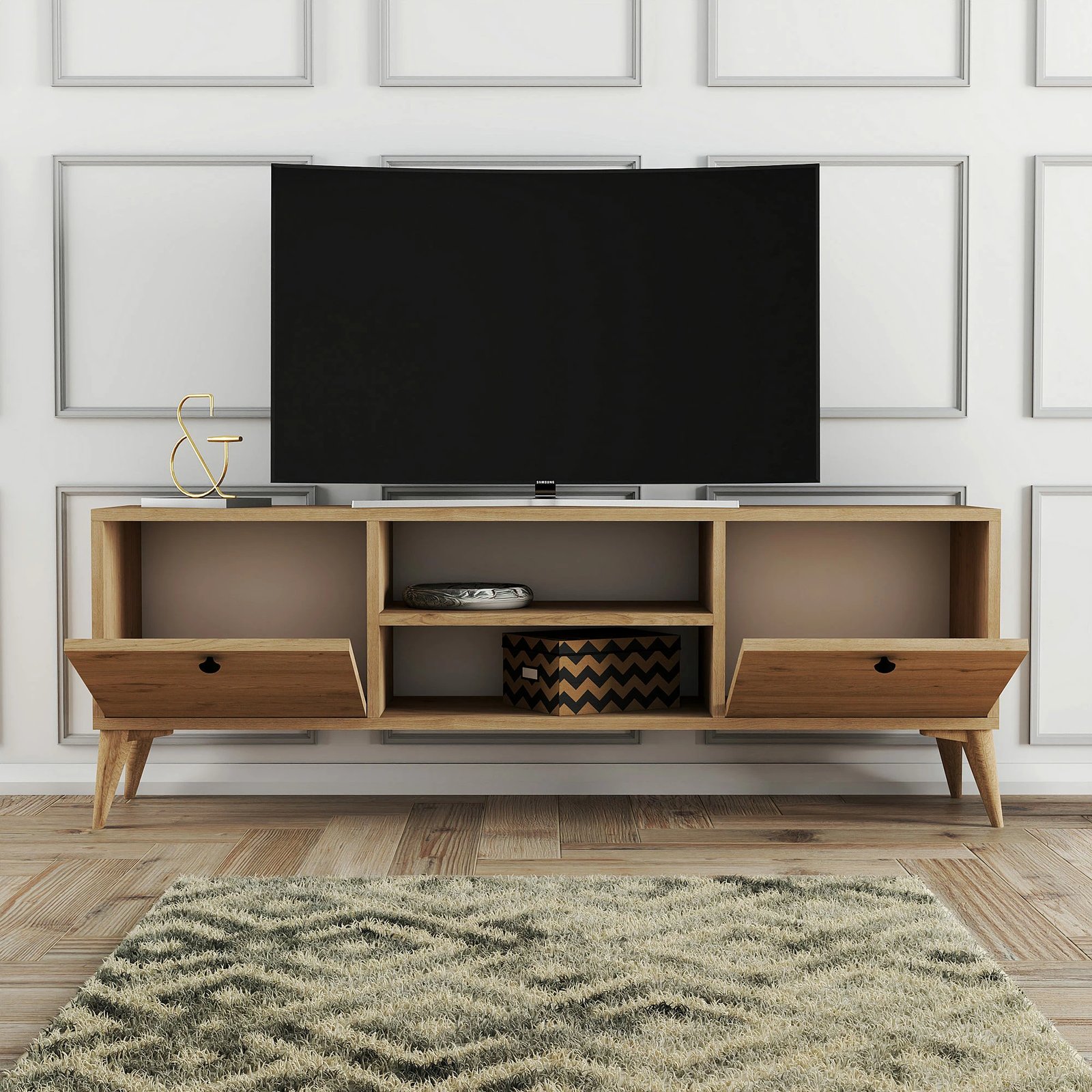 Komodë TV Hanah Home Dolce 1122, ngjyrë lisi