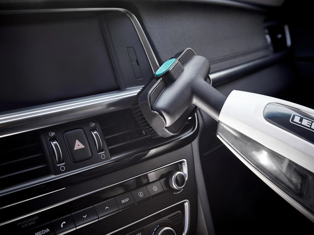 Fshesë elektrike pa kabllo Leifheit PowerVac 2in1, 20V, pa qese, bardhë/kaltër