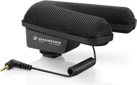 Mikrofon stereo kondensator Sennheiser MKE 440, me low-pass filter, i zi
