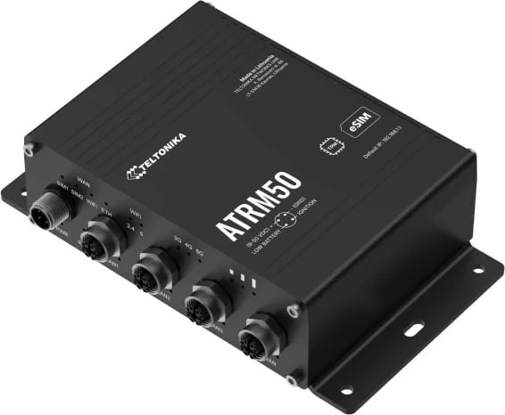 Router TELTONIKA ATRM50 5G 4x Gigabit Ethernet M12 dual SIM eSIM GNSS 9-50V IP30 i zi