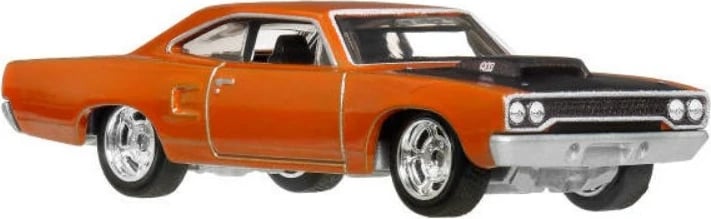Makinë lodër metalike Hot Wheels Fast & Furious 1970 Plymouth Road Runner 1:64 portokalli