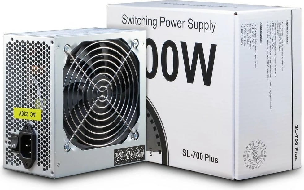 Furnizues energjie Inter-Tech SL-700 Plus, 700W, ATX 2.4, jo-modular, argjendtë