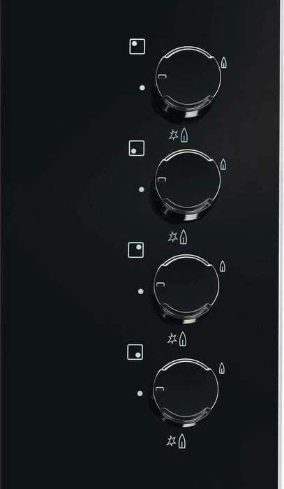 Pllakë gazi Electrolux EGG6407K, 4 zona, xham, e zezë