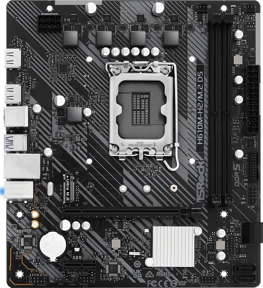 Pllakë amë ASRock H610M-H2/M.2 D5