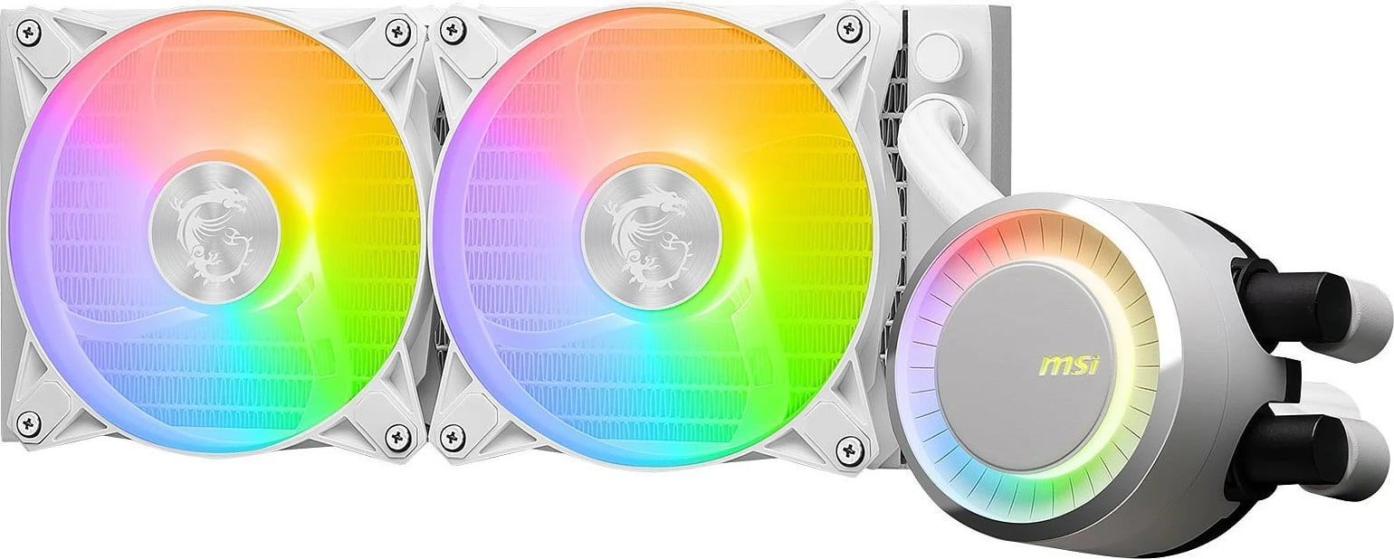 Ftohës me lëng MSI MAG Coreliquid E240, 240mm, RGB, i bardhë