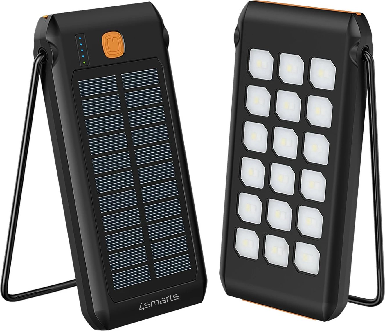 Powerbank 4smarts TitanPack Flex 10000 mAh, Quick Charge 3.0, e zezë, portokalli