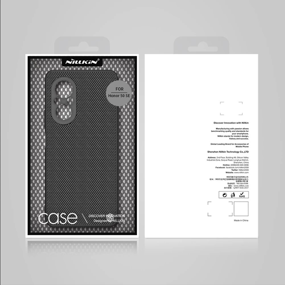 Mbështjellës Nillkin Textured Case për Honor 50 SE, najlon, i zi
