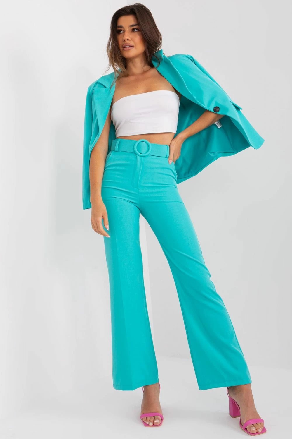 Pantalona për femra Italy Moda 192399, të kaltra