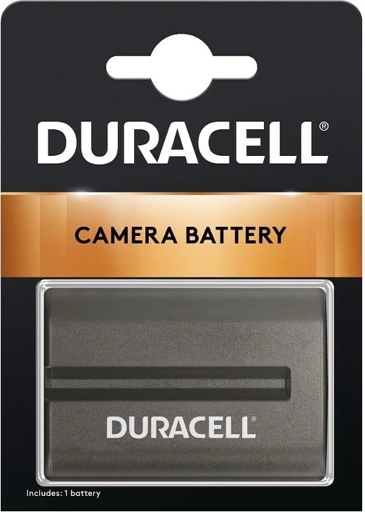 Bateri për kamera Duracell, zëvendëson Sony NP-FM500H, E zezë