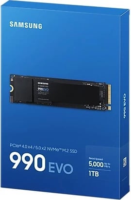SSD Samsung 990 EVO, 1 TB, M.2, 5000 MB/s