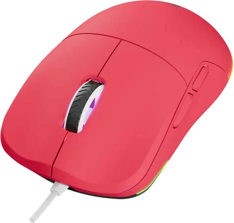 Maus gaming Rampage BLINK, USB, 12800 DPI, RGB, sensor optik, rozë