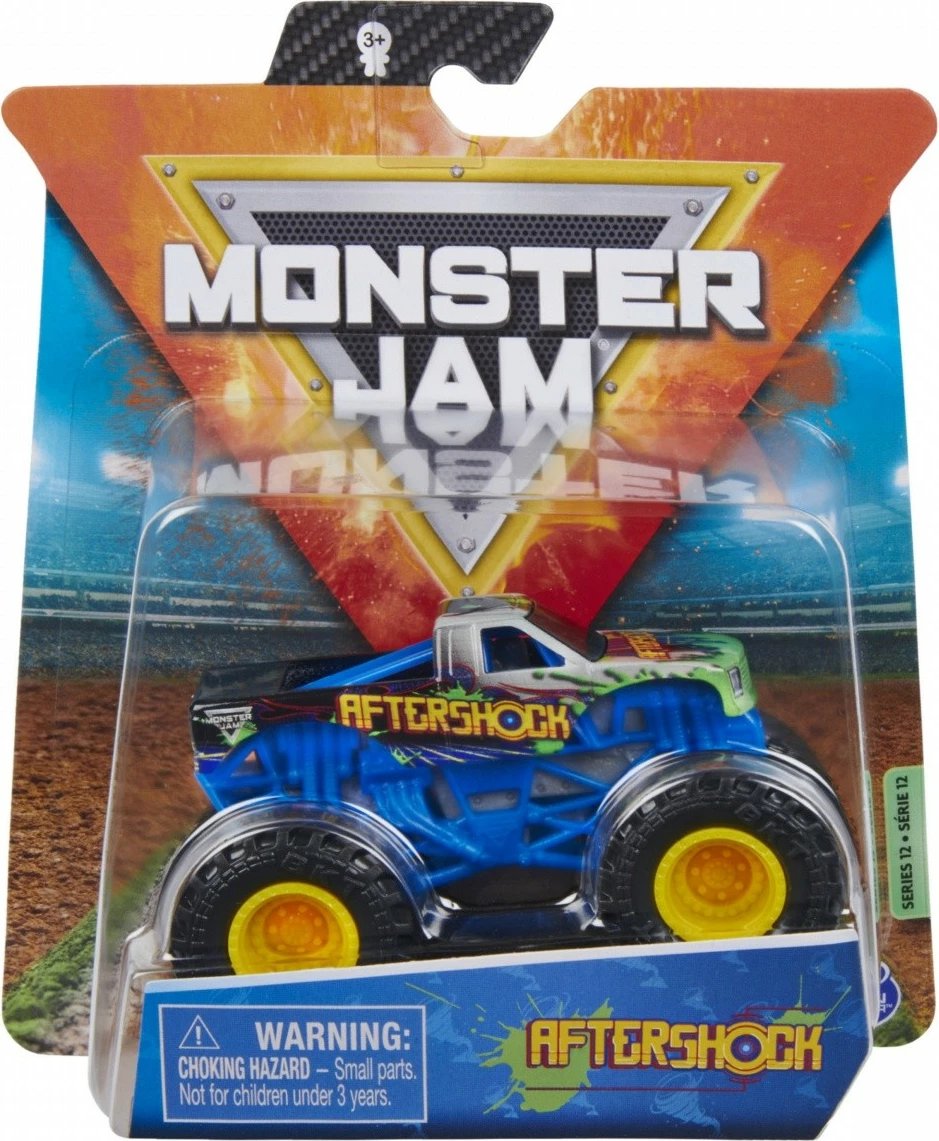 Lodër veturë Monster Jam Spin Master 1:64, metal dhe plastikë, ngjyra të përziera, 1 copë