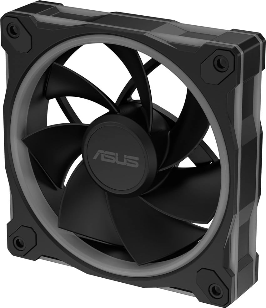 Set ventilatorë kasë ASUS Prime MR120 Fan ARGB Reverse, 12 cm, 3 copë, Zi