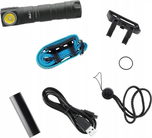 Dritë dore Walther HLC2r, LED, 3500 mAh, E zezë